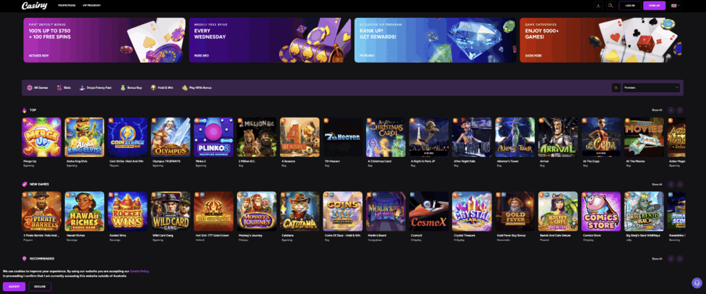 Exciting Opportunities with Casiny Casino No Deposit Bonus